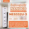 Ổ Cắm Có Dây Nanoco NES3332-3