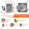 Quạt hút âm trần có ống dẫn Nanoco NCV1520-C