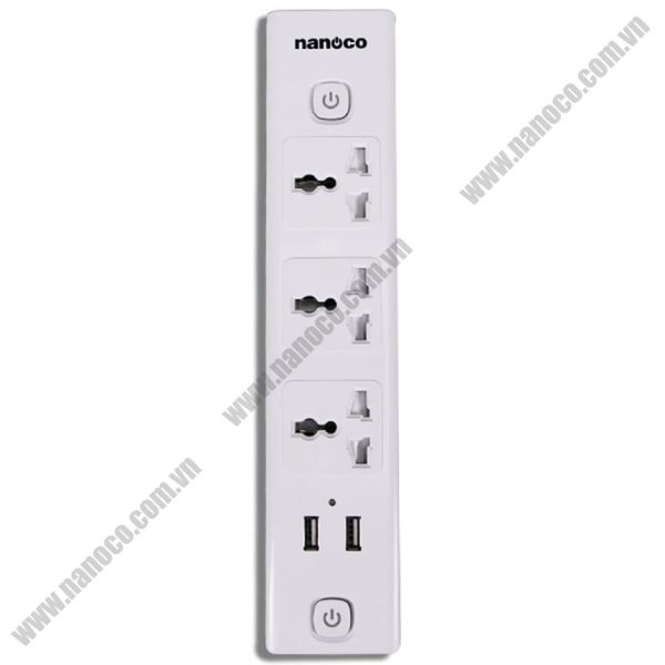 Ổ Cắm Có Dây Nanoco NES332U-3