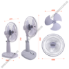 Quạt lửng Nanoco NLF1621 (Màu xám)