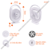 Quạt sạc điện đèn LED Nanoco NRF6310W