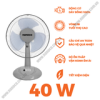 Quạt Bàn Nanoco NTF1207G (Màu xám)
