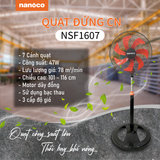 Quạt đứng CN Nanoco  NSF1607 (Màu đen cam)
